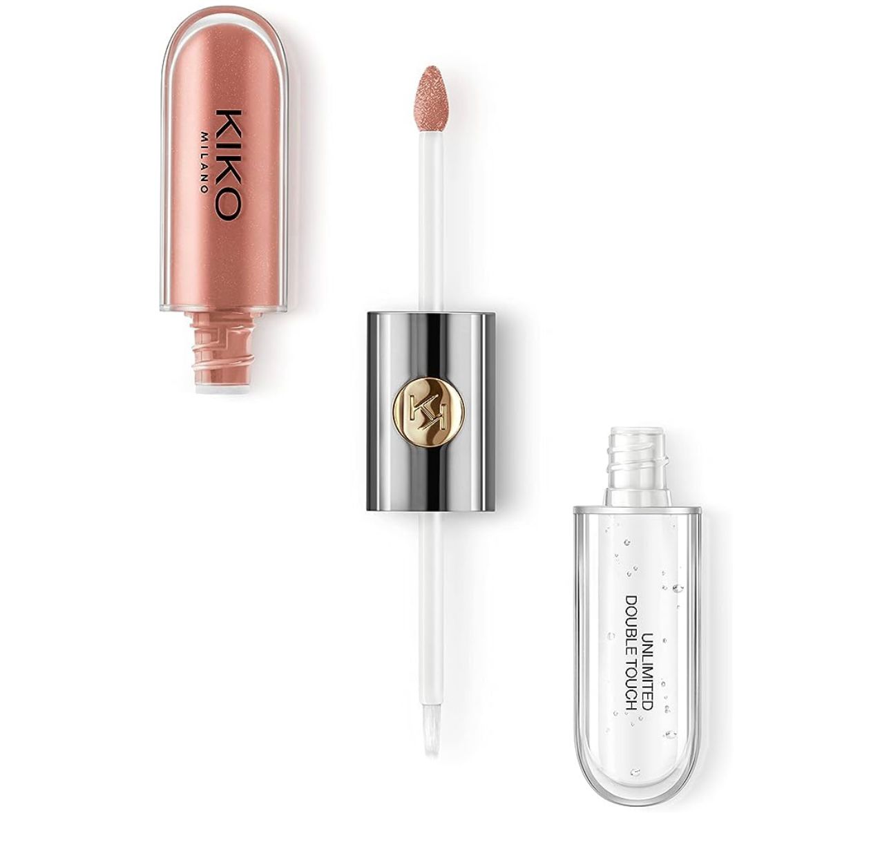 KIKO Milano Unlimited Double Touch Lipstick 103 Natural Rose, 2x3 ml (Pack of 1)